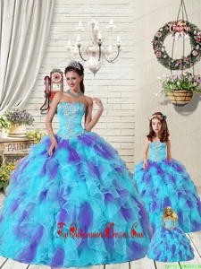 2015 New Arrival Multi-color Dress for Princesita with Beading and Ruffles