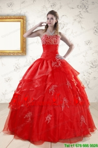 Beautiful Strapless Quinceanera Dresses for 2015