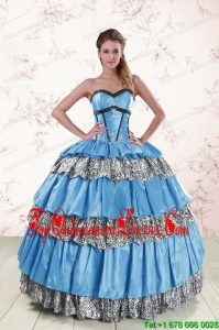 New Style Sweetheart Ball Gown Beading Quinceanera Dresses for 2015