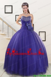 2015 Cheap Sweetheart Quinceanera Dresses with Bowknot