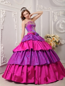 Gorgeous Quinceanera Dress Multi-color Layers Corset