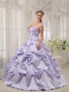 Lilac Sweet 16 Dress Appliques Pick-ups for Quinceaneras