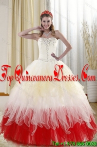 2015 Affordable Sweetheart Quinceanera Dresses with Beading