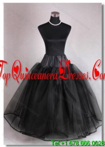 High End Organza Ball Gown Floor-length Black Petticoat