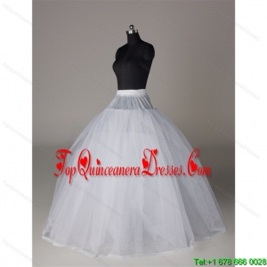 Fashionable Organza Ball Gown Floor-length Petticoat in White