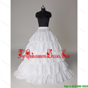 Hot Sell Organza A Line Floor-length Petticoat in White