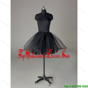 Modern Organza Mini Length Petticoat in Black