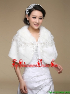 2015 Most Popular Faux Fur White Wraps