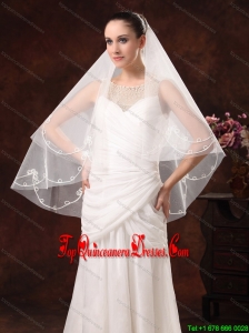 2 Layers Discount Tulle Bridal Veil For Wedding