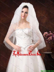 2012 Inspired 4-Layer White Bridal Veil On Sale