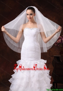 Three-tier Tulle Fingertip Wedding Veil