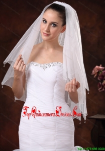 Cheap Drop Tulle Bridal Veils For Wedding