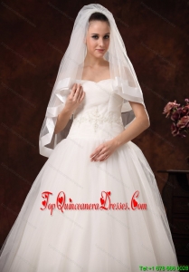 Modest Tulle And Taffeta Bridal Veil For Wedding