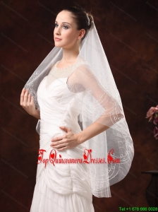 Fairy Embroidery Organza Wedding Veil