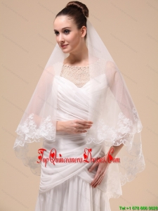 Lace Appliques Tulle Graceful Wedding Veil