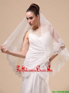 Lace Appliques Tulle Graceful Wedding Veil