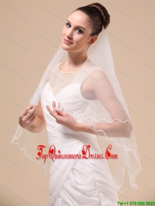 Royal Discount Tulle Ribbon Edge Bridal Veil For Wedding