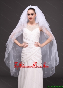 Embroidery With Tulle Bridal Veil On Sale