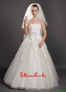 Four-tier Tulle Ribbon Edge Wedding Veil On Sale