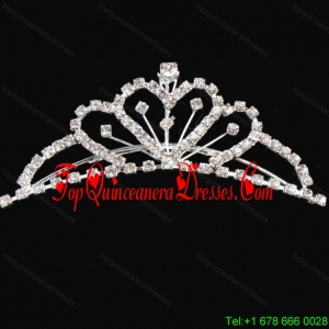 Princess Tiara With Shining Rhinestones