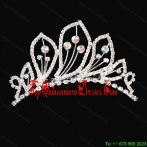 Beautiful Tiara With Shining Rhinestones