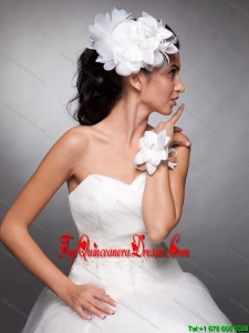 Organza Beading Headpieces Taffeta Bridal Wrist Corsage