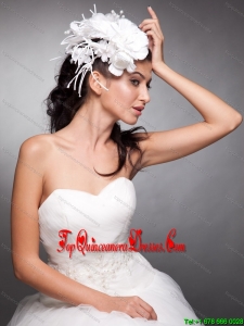 Pearls Hand Made Flowers Taffeta Headpieces