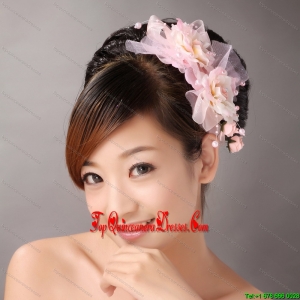 Sweet Baby Pink Imitation Pearls Headpieces For Party