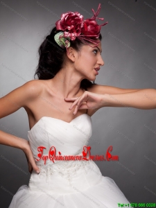 Beautiful Red Hand Made Flowers Headpieces