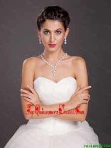 High Quality Crystal Jewelry Set Including Necklace and Earrings