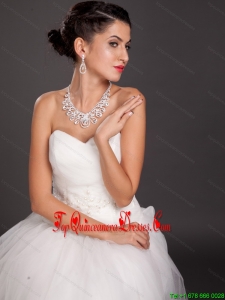 Shining Crystal Alloy Plated Wedding Jewelry Set Including Necklace And Earrings