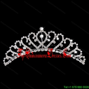 Dazzling Rhinestone Sweetheart Bridal Tiara