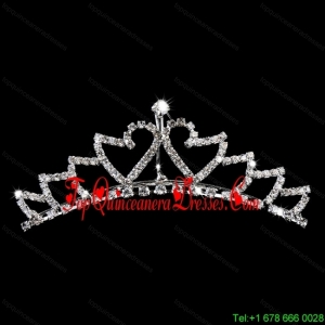 Simple Alloy With Rhinestone Flower Girl Tiara