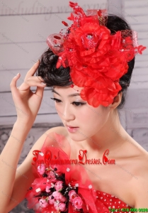 Best Red and Tulle For Headpieces With Beading