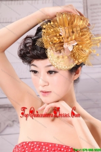 Dream Princess Sweet Gold Tulle Bride Headdress