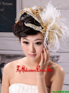 Exquisite Tulle Feather Flower Hairpin Wedding and Outdoor