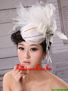 Special Hat Hairpin Tulle Beading Outdoor and Wedding