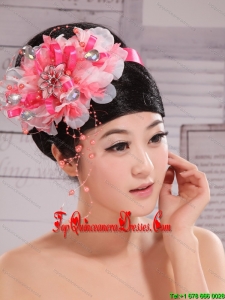 Imitation Pearls and Rhinestones Decorate Headpices For Prom and Wedding Party