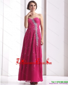 2015 Gorgeous Sweetheart Floor Length Prom Dress with Beading