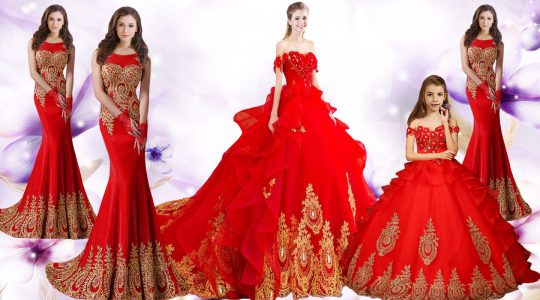 Fine Sleeveless Brush Train Lace Up Beading and Appliques and Embroidery Sweet 16 Dresses