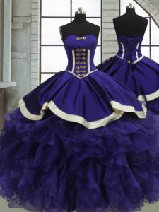 Sleeveless Ruffles Lace Up 15th Birthday Dress