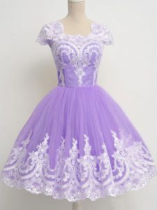 Sleeveless Lace Zipper Quinceanera Court of Honor Dress