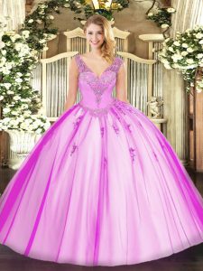 Low Price Sleeveless Beading Lace Up Ball Gown Prom Dress