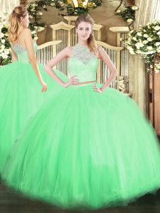 Suitable Lace Sweet 16 Dresses Zipper Sleeveless Floor Length