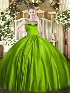 Top Selling Floor Length Zipper Quinceanera Gowns for Sweet 16 and Quinceanera with Beading