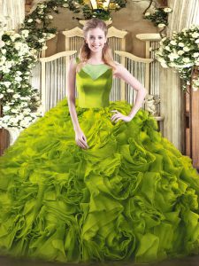 Wonderful Sleeveless Beading Side Zipper Quinceanera Gowns