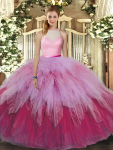 Floor Length Ball Gowns Sleeveless Multi-color Vestidos de Quinceanera Backless