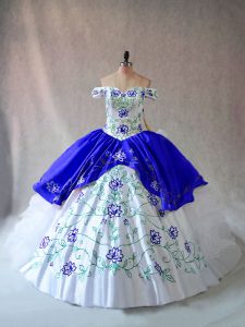 Fantastic Organza Sleeveless Floor Length Ball Gown Prom Dress and Embroidery and Ruffles