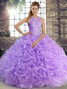 Fashion Sleeveless Beading Lace Up Quinceanera Dresses