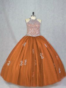 Artistic Sleeveless Lace Up Floor Length Beading and Appliques Vestidos de Quinceanera